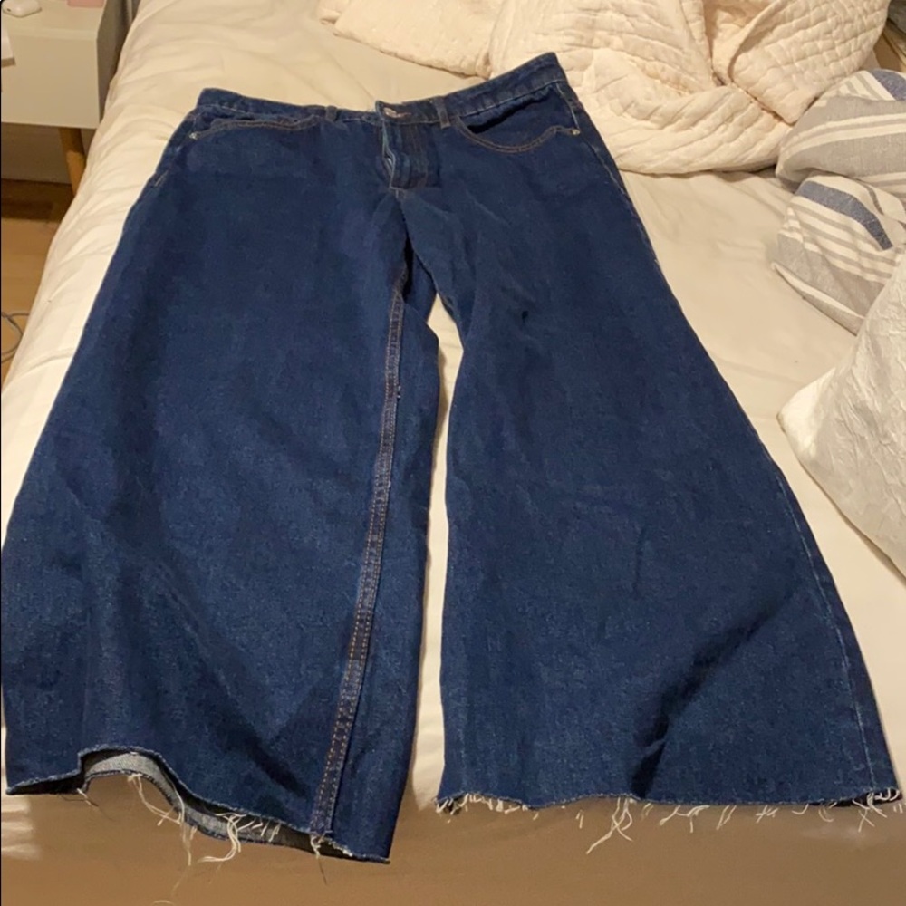 Zara Cropped flare out jean